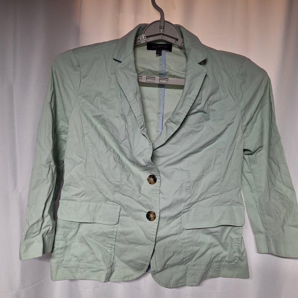 Women's Mint GreenTalbots Blazer